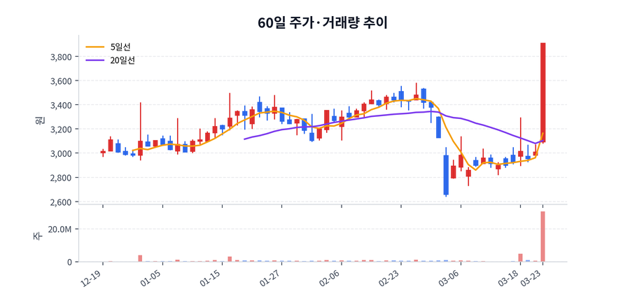 60일 주가·거래량