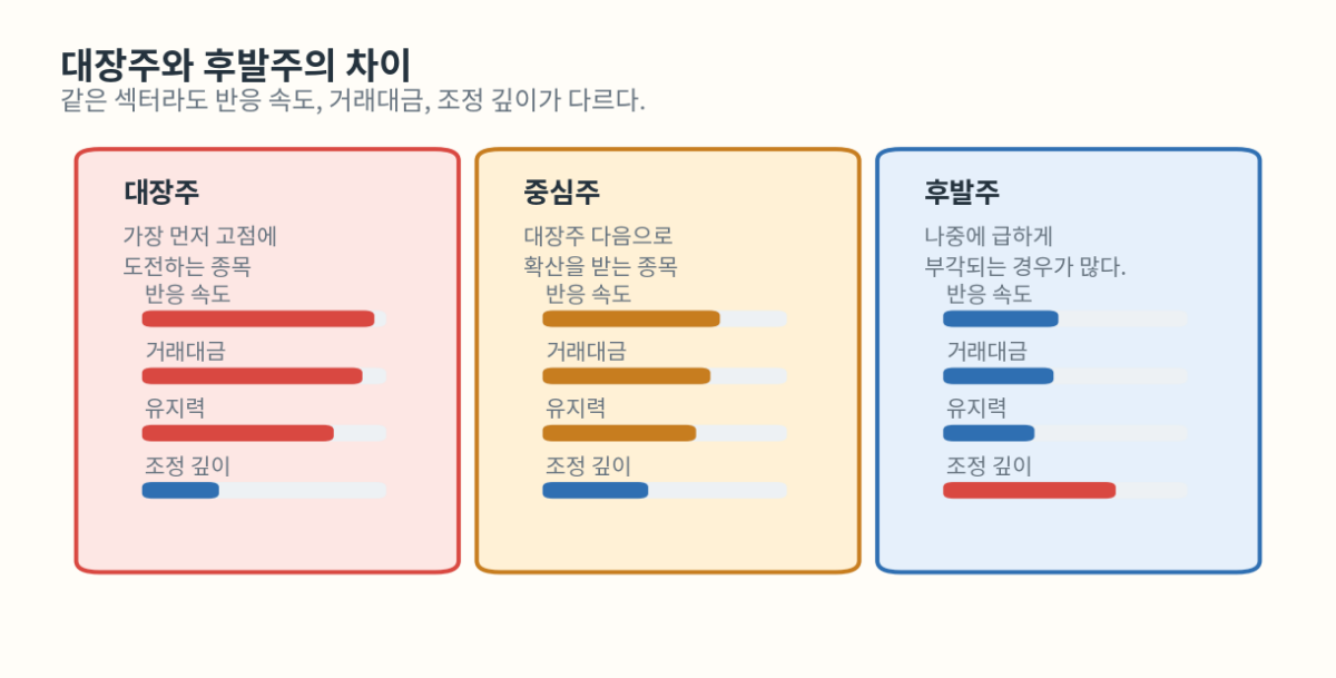 대장주와 후발주는 무엇이 다를까