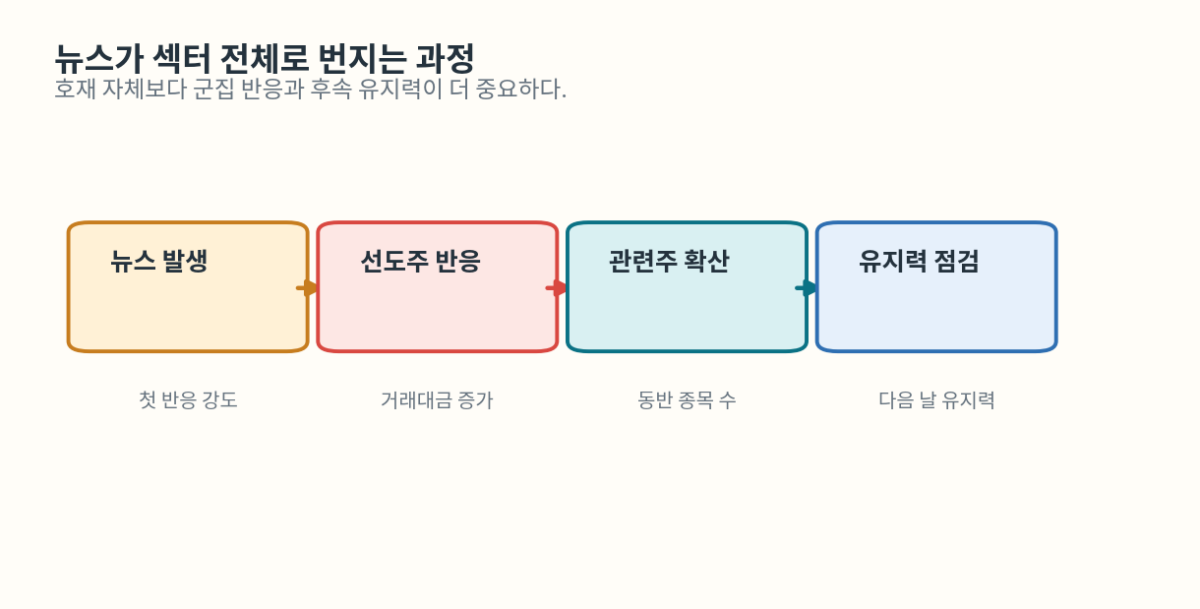 뉴스 하나가 섹터 전체로 번질 때 무엇을 확인해야 할까