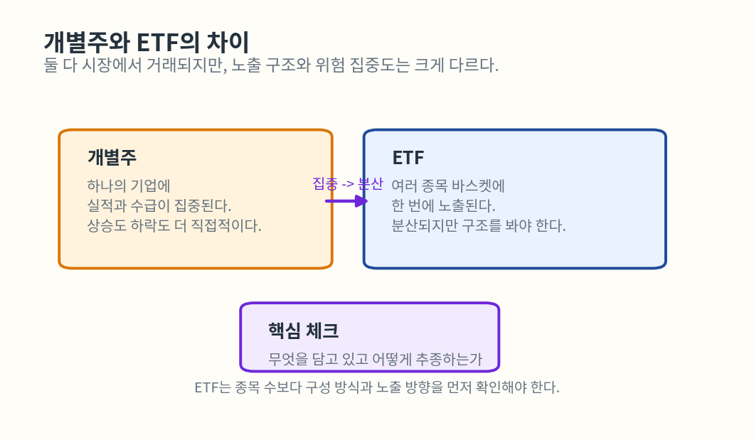ETF는 주식과 무엇이 다를까