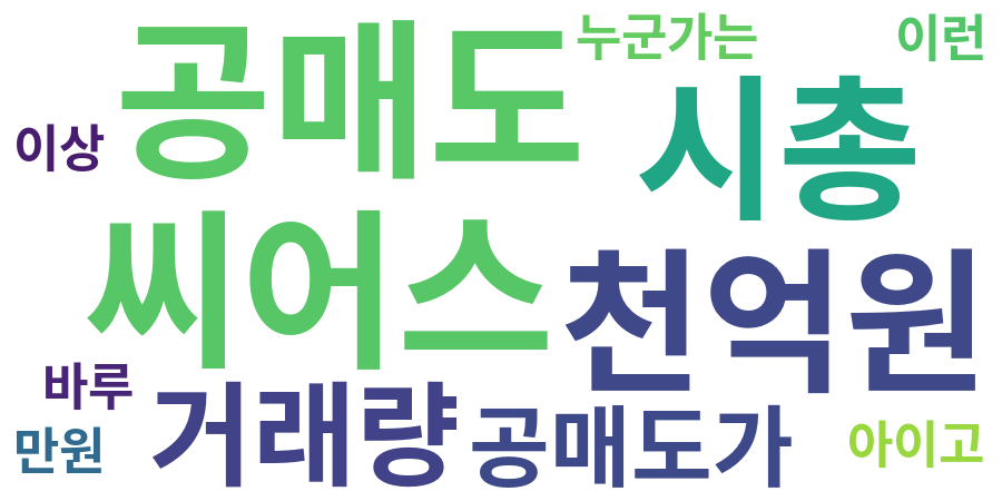 종토방 워드클라우드