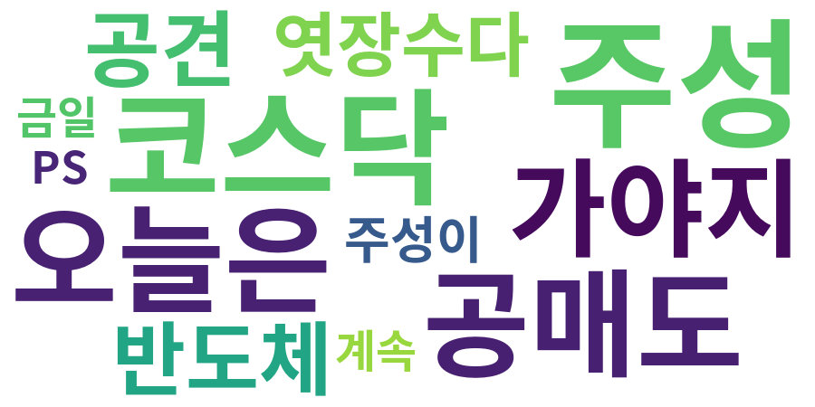 종토방 워드클라우드