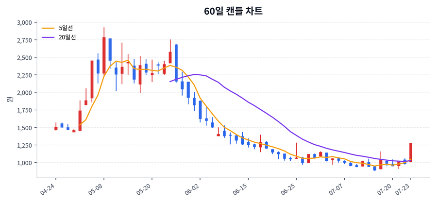 해성옵틱스 Price Chart