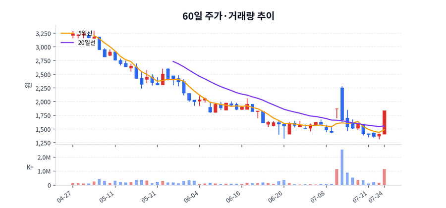 60일 주가·거래량