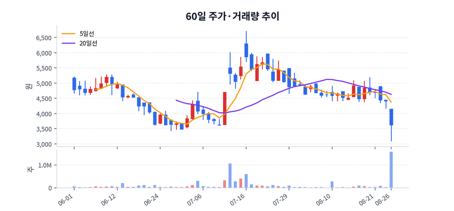 60일 주가·거래량