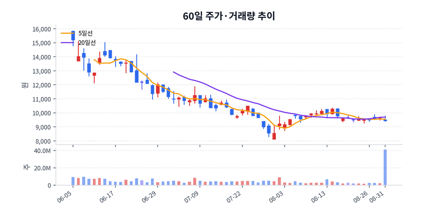 60일 주가·거래량