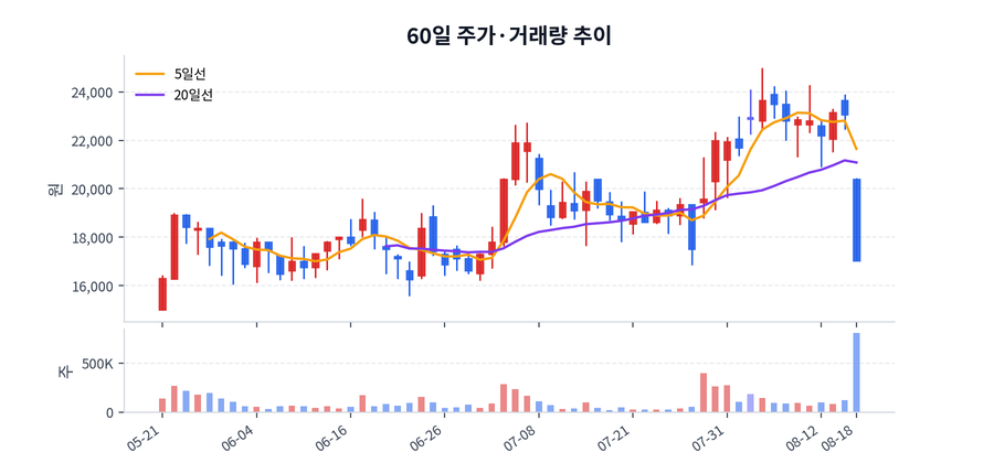 60일 주가·거래량