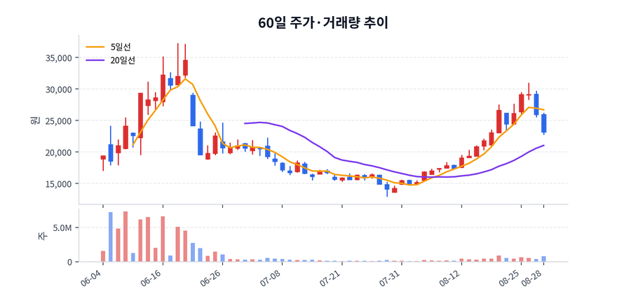 60일 주가·거래량