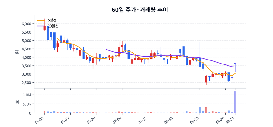 60일 주가·거래량