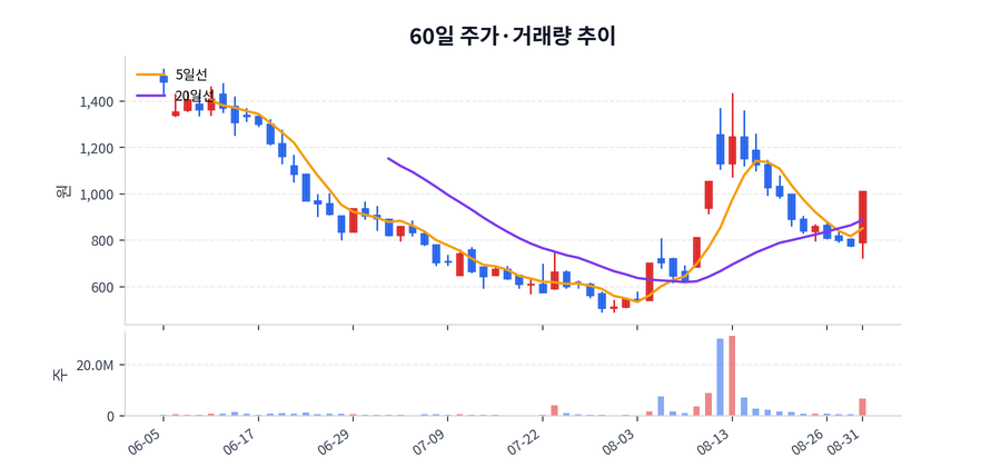 60일 주가·거래량