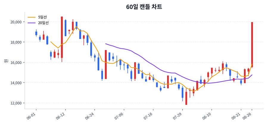 SK아이이테크놀로지 Price Chart
