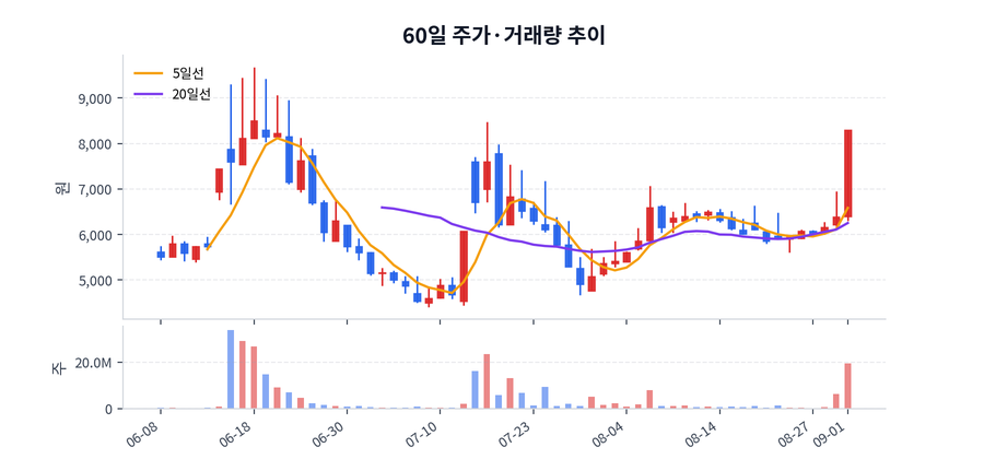 60일 주가·거래량