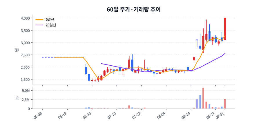 60일 주가·거래량