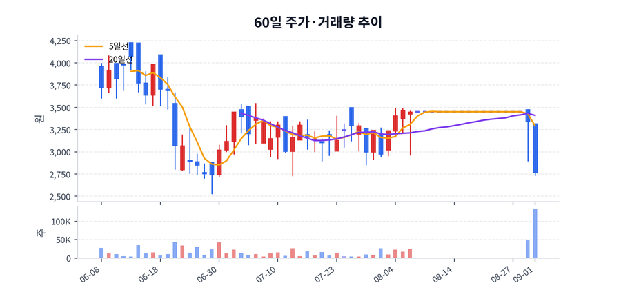 60일 주가·거래량