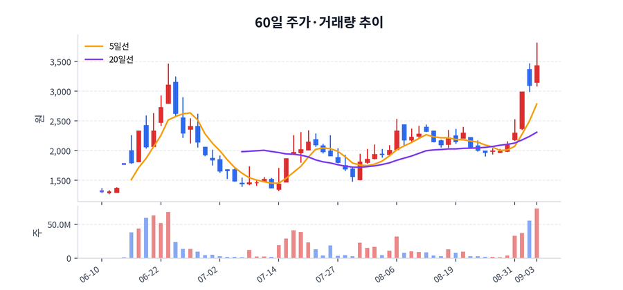 60일 주가·거래량