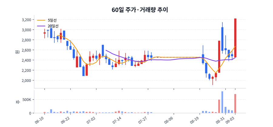 60일 주가·거래량