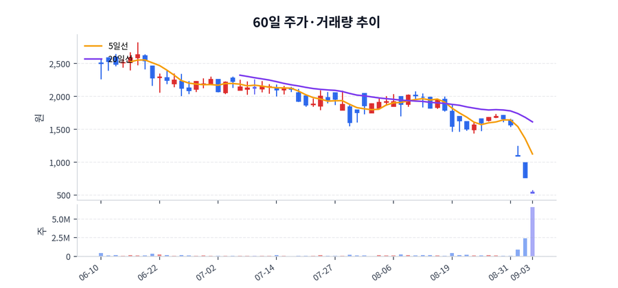 60일 주가·거래량