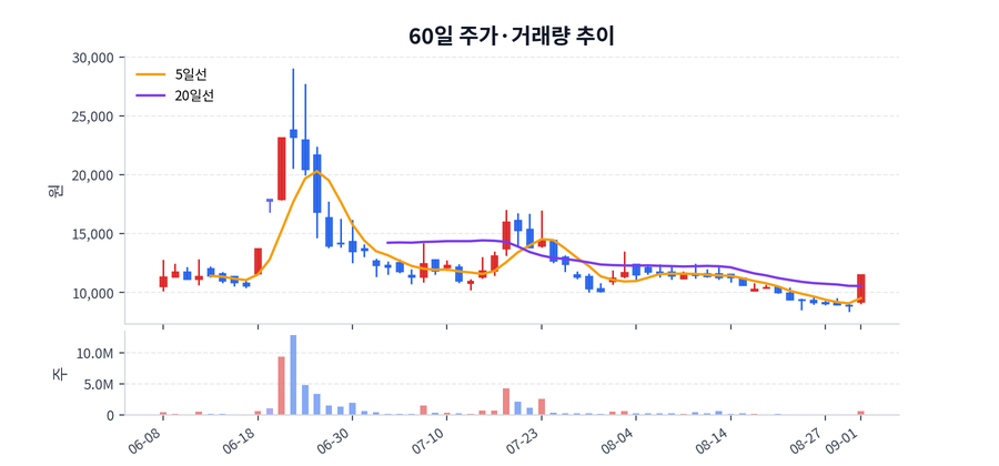 60일 주가·거래량