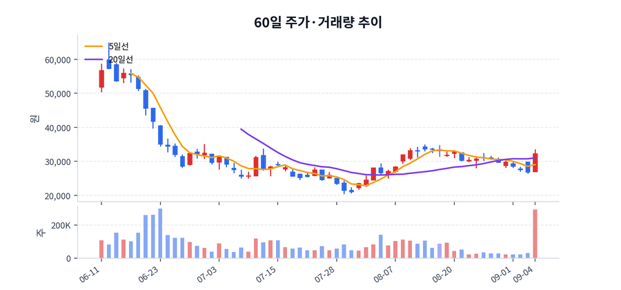 60일 주가·거래량